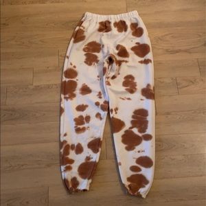 urban outfitters cow sweatpants